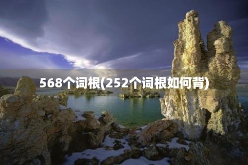 568个词根(252个词根如何背)