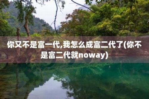 你又不是富一代,我怎么成富二代了(你不是富二代就noway)