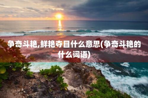 争奇斗艳,鲜艳夺目什么意思(争奇斗艳的什么词语)