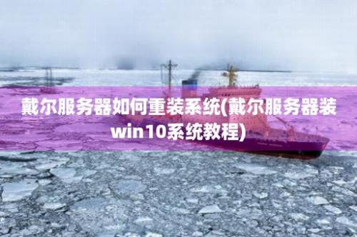 戴尔服务器如何重装系统(戴尔服务器装win10系统教程)