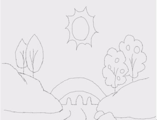 简笔画山水风景是怎么画