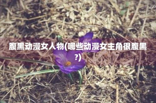 腹黑动漫女人物(哪些动漫女主角很腹黑?)