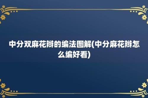 中分双麻花辫的编法图解(中分麻花辫怎么编好看)