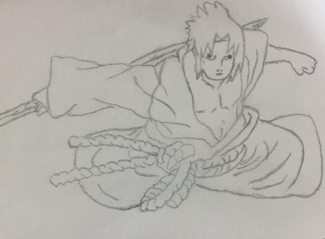 简笔画佐助如何画