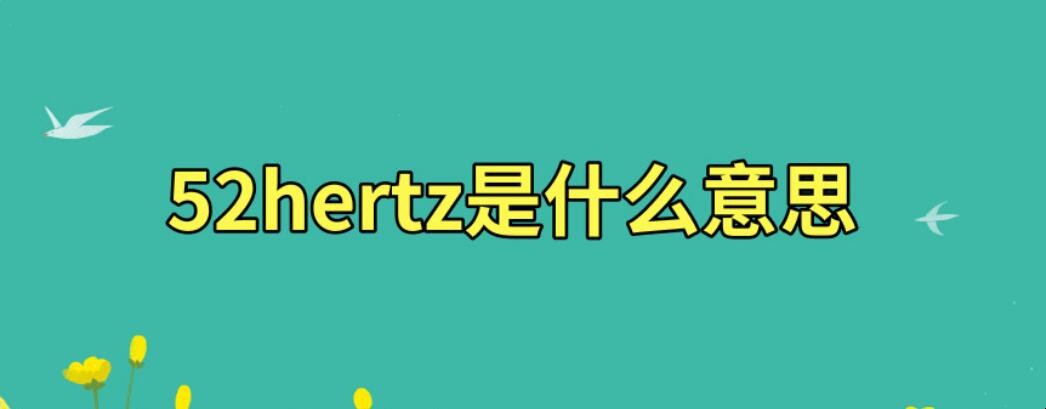 52hertz什么意思