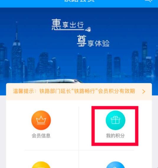 怎么查询12306平台积分明细
