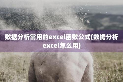 数据分析常用的excel函数公式(数据分析excel怎么用)