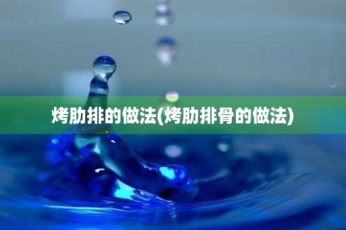 烤肋排的做法(烤肋排骨的做法)