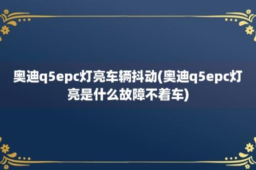 奥迪q5epc灯亮车辆抖动(奥迪q5epc灯亮是什么故障不着车)