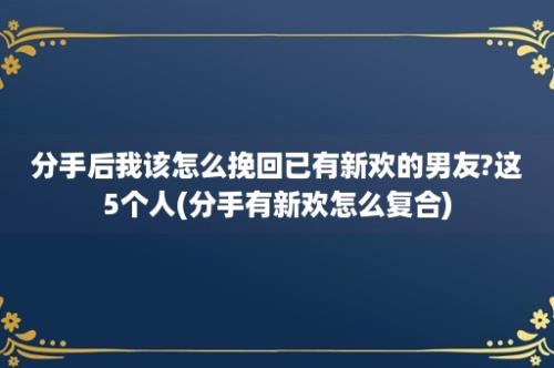 分手后我该怎么挽回已有新欢的男友?这5个人(分手有新欢怎么复合)