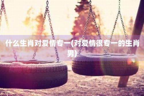 什么生肖对爱情专一(对爱情很专一的生肖男)