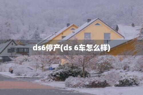 ds6停产(ds 6车怎么样)