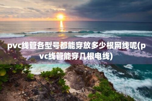 pvc线管各型号都能穿放多少根网线呢(pvc线管能穿几根电线)