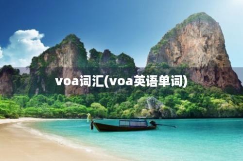 voa词汇(voa英语单词)