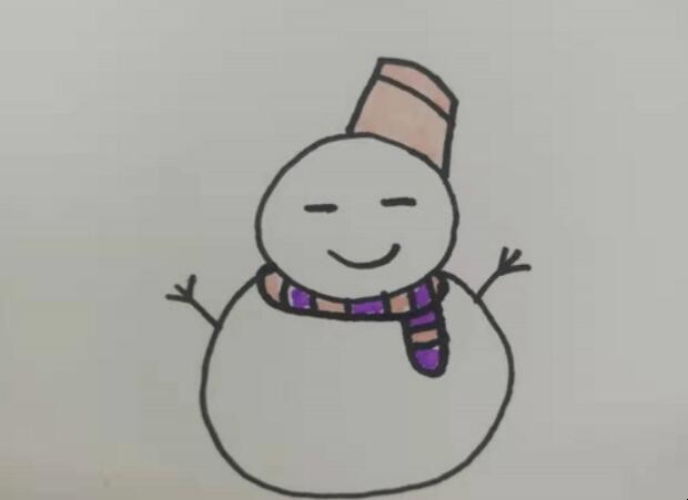 雪人简笔画