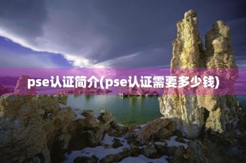 pse认证简介(pse认证需要多少钱)