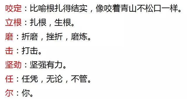 语文六年级下册石灰吟的预习（人教版六年级下册石灰吟竹石知识整理）(14)