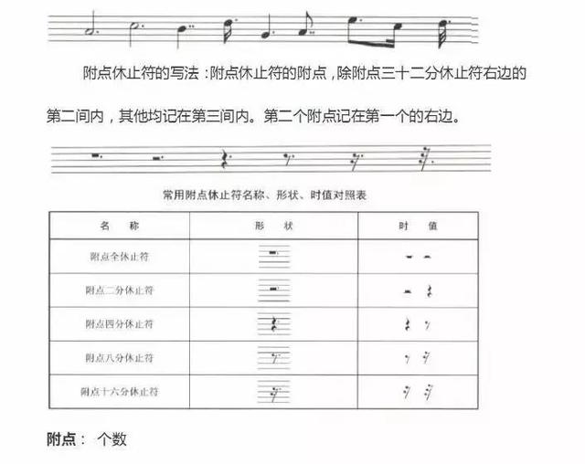 六线谱常用音符（史上最详细的五线谱音符）(6)