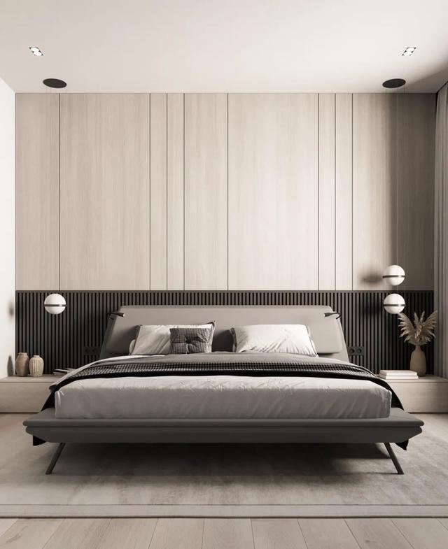 卧室的床头背景墙效果图（床头背景墙这样设计）(6)