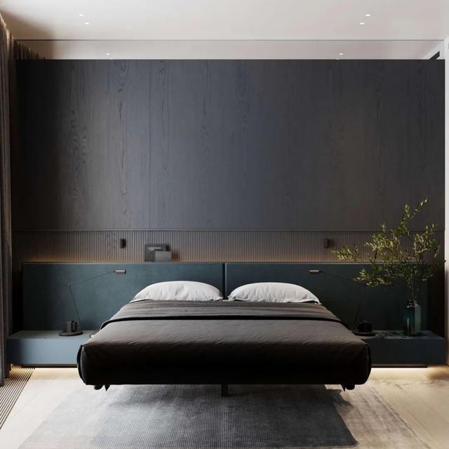 卧室的床头背景墙效果图（床头背景墙这样设计）(11)