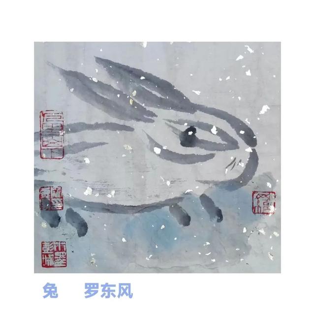 麋鹿天空油画作品（北方油画院新年画兔作品在线欣赏）(32)