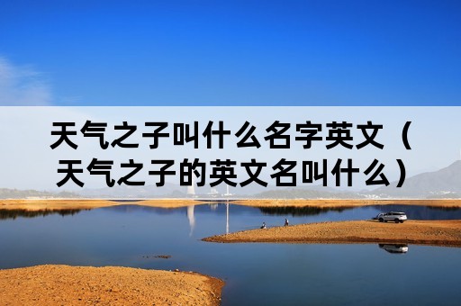 天气之子叫什么名字英文（天气之子的英文名叫什么）