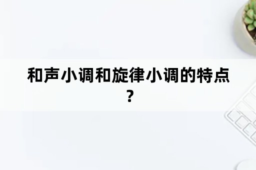 和声小调和旋律小调的特点？