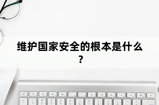 维护国家安全的根本是什么？