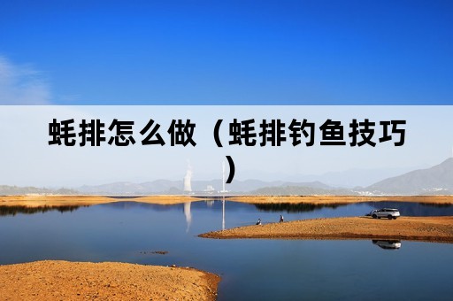 蚝排怎么做（蚝排钓鱼技巧）