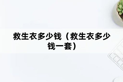 救生衣多少钱（救生衣多少钱一套）