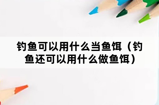 钓鱼可以用什么当鱼饵（钓鱼还可以用什么做鱼饵）