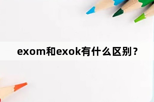 exom和exok有什么区别？